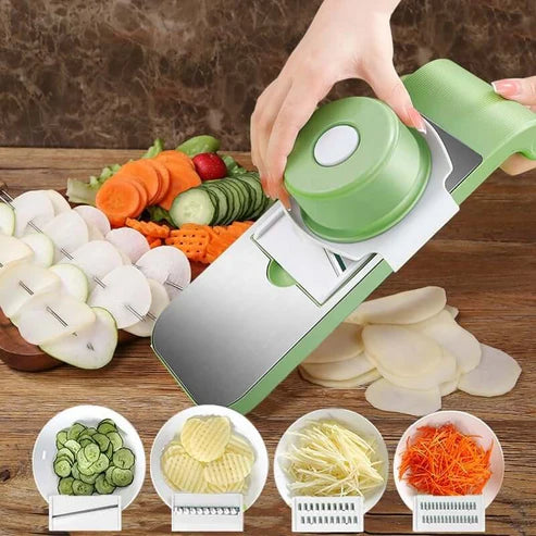 📢📢 Promotion pour 2H！！📍Hachoir de cuisine multifonctionnel 7 en 1 en acier inoxydable avec protège-mains