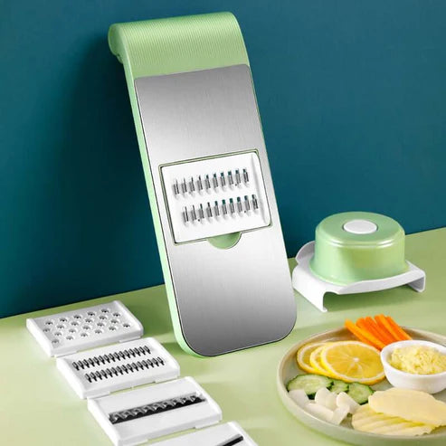 📢📢 Promotion pour 2H！！📍Hachoir de cuisine multifonctionnel 7 en 1 en acier inoxydable avec protège-mains